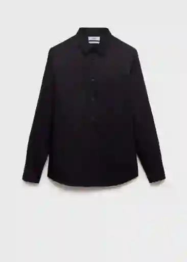 Camisa Emotion Negro Talla S Hombre Mango