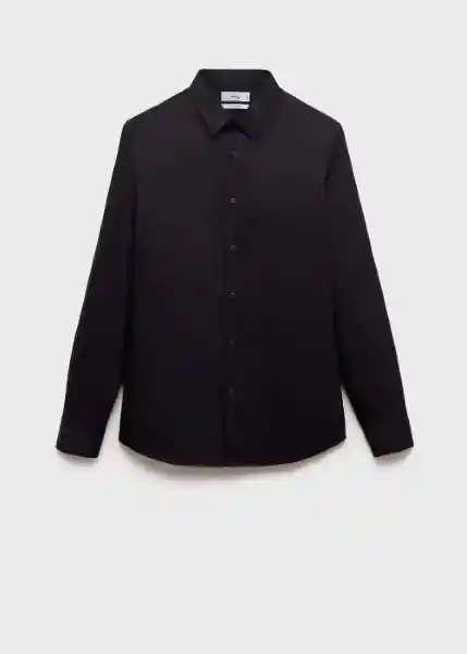 Camisa Emotion Negro Talla S Hombre Mango