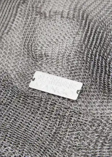 Bolso P Suna Plata Talla 99 Mujer Mango