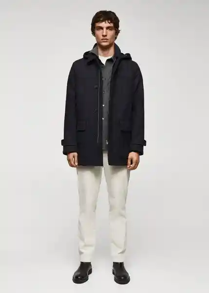 Abrigo Medina Antracita Talla XL Hombre Mango