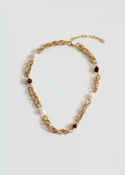 Collar Lourdes Oro Talla 99 Mujer Mango