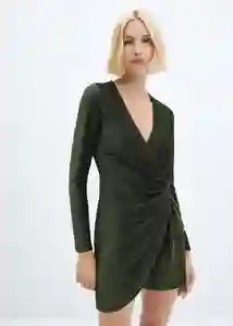 Vestido Xmarto Verde Talla S Mujer Mango