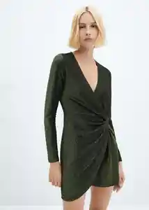 Vestido Xmarto Verde Talla S Mujer Mango