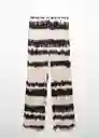 Pantalón Beni Crudo Talla M Mujer Mango