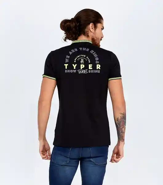 Typer Camiseta Polo Negro Talla M 824122