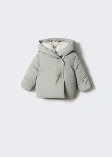 Abrigo Anorak Copo5 Verde Pastel Talla 64 Niños Mango