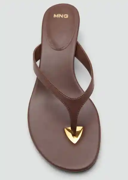 Sandalias Siena Chocolate Talla 36 Mujer Mango