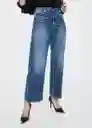 Jeans Odile Tejano Oscuro Talla 34 Mujer Mango