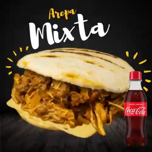 Combo Minifusión (arepa Mixta) + Cocacola Orig 250ml