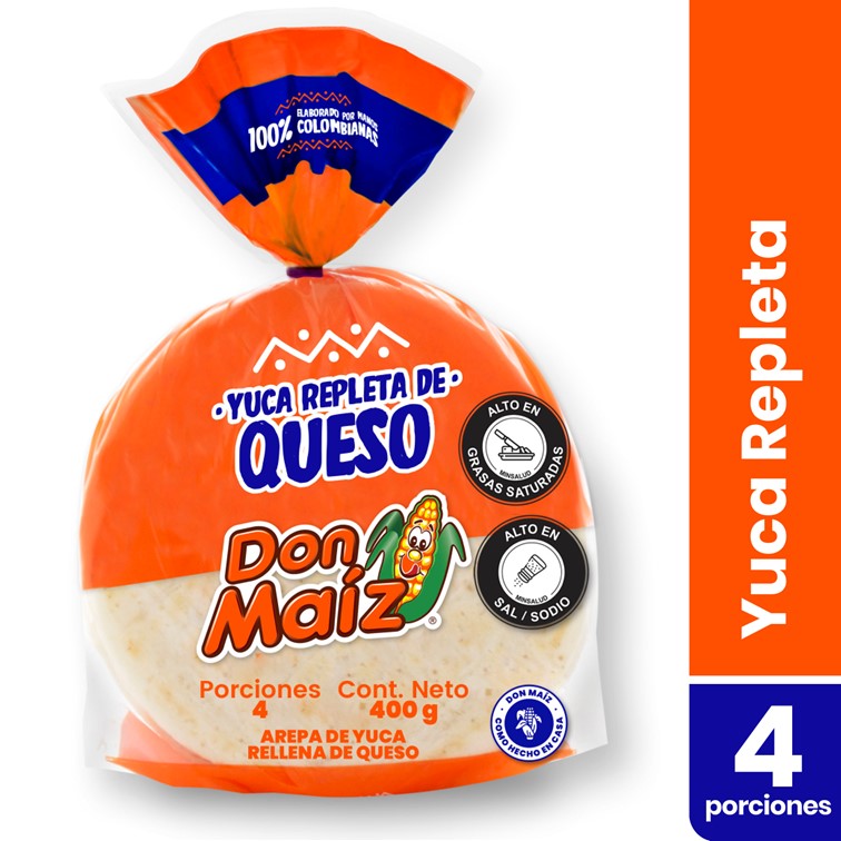 Don Maiz Arepa Yuca Repleta Queso 400g
