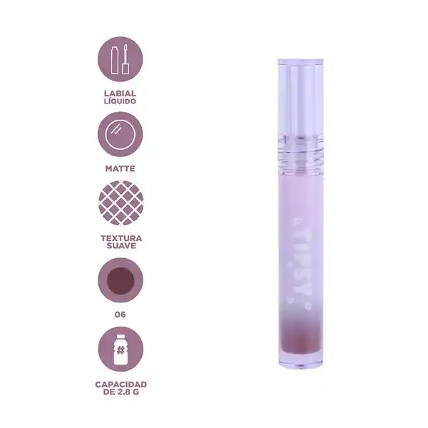 Labial Líquido Tipsy Series 06 Miniso