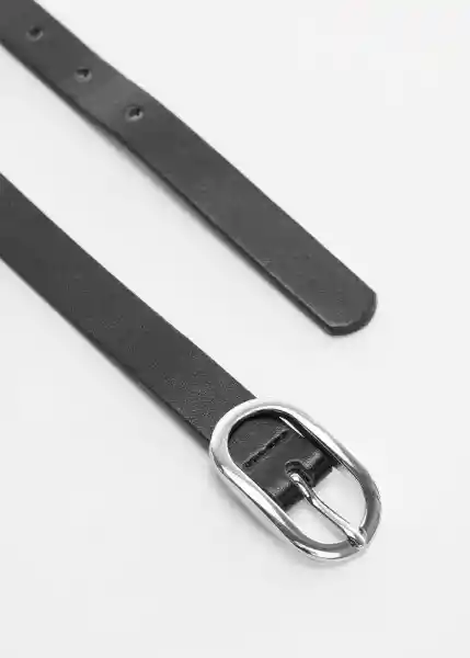 Cinturón Massi Negro Talla L Mujer Mango