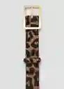 Cinturón Leo1 Marron Talla M Mujer Mango