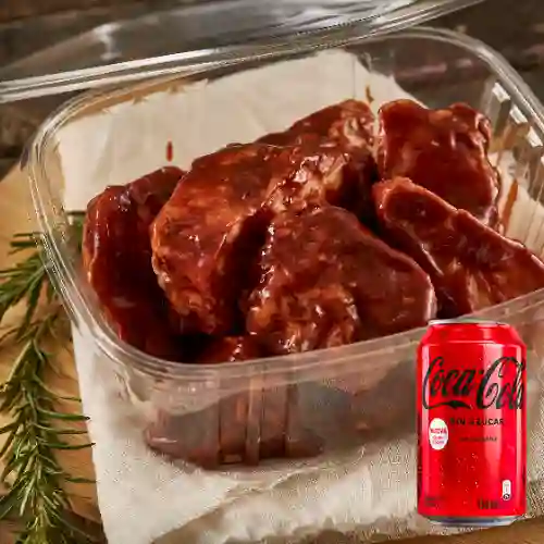 Combo Costilla Bbq + Coca Cola Sin Azúcar 330ML