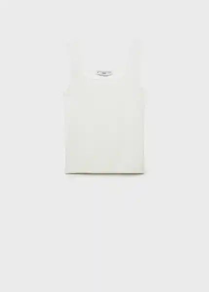 Top Pepi Offwhite Talla M Mujer Mango