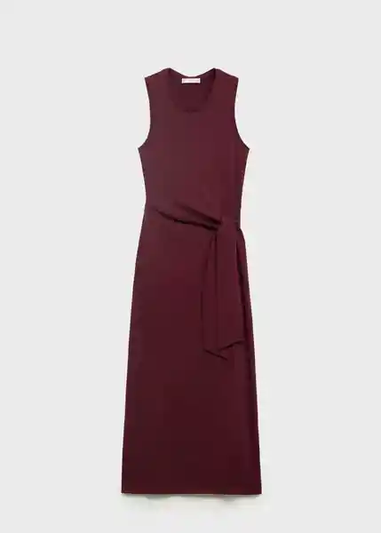Vestido Ferti Burdeos Talla XS Mujer Mango