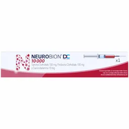 Neurobión DC Doble Camera 10000 Vitaminas Del Complejo B con Vitamina B1 Vitamina B6 y Vitamina B12 1 Jeringa Prellenada