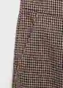 Pantalón Warm Granate Talla 32 Mujer Mango
