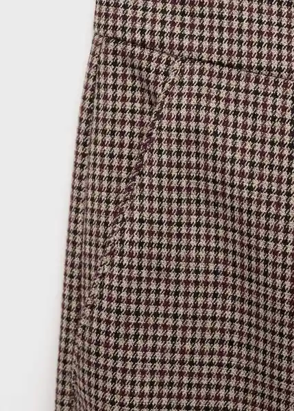 Pantalón Warm Granate Talla 32 Mujer Mango