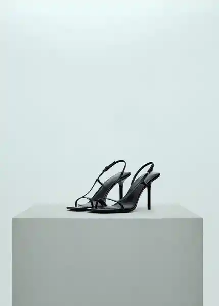 Sandalias Capsy Negro Talla 39 Mujer Mango