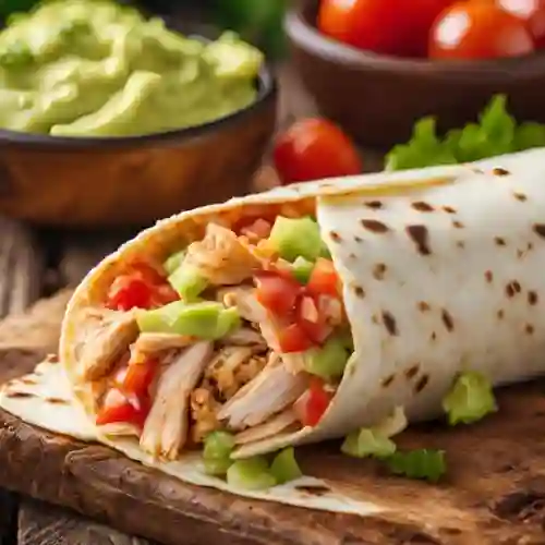 Burrito Mexicano de Pollo