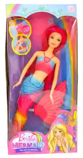 Bertha Muñeca Sirena Con Luz