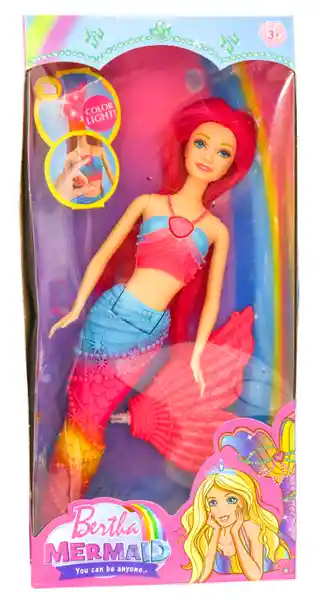 Bertha Muñeca Sirena Con Luz
