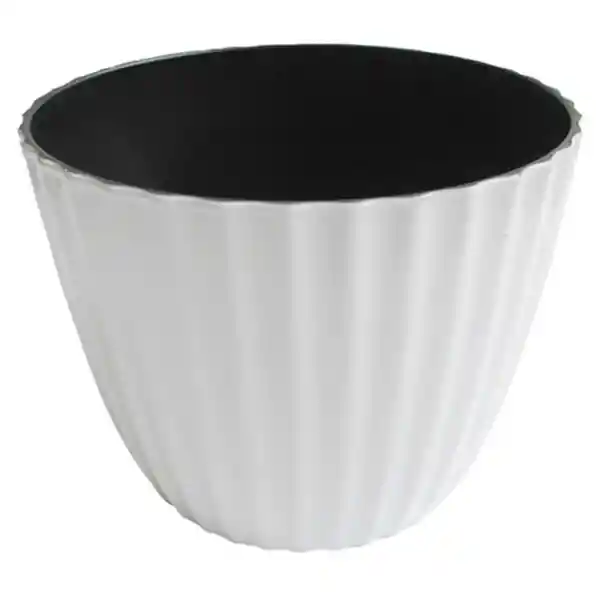 Marres Matera Plástico Blanco Líneas 16.5 cm