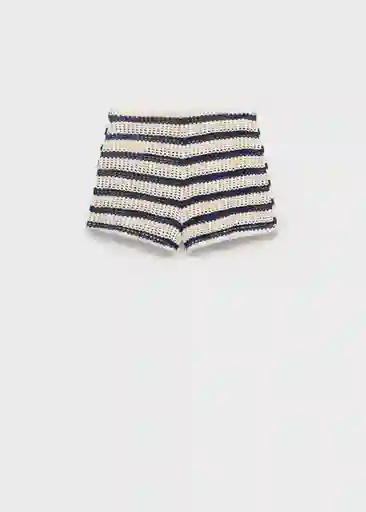 Short Miffy Navy Talla L Mujer Mango