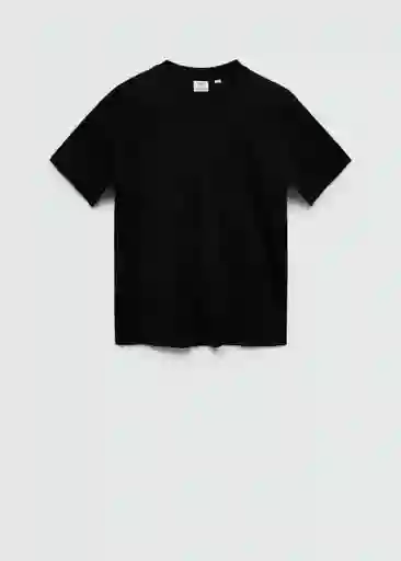 Camiseta Bellow Negro Talla XS Hombre Mango