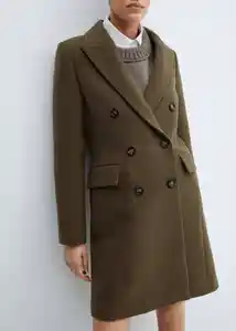 Abrigo Dali Khaki Talla 24 Mujer Mango