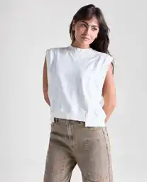 Chaleco Mujer Crudo Talla L 699G005_CRU110606 Americanino
