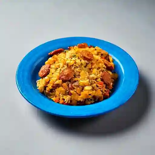 Calentado con Chorizo