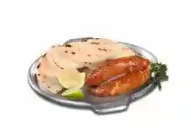 Chorizo Santarrosano y Arepa