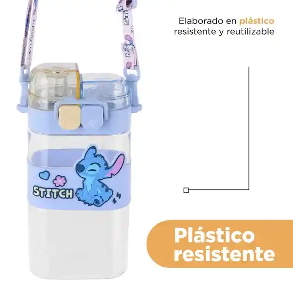 Vaso Correa Para Hombro Disney Stitch Azul 560 mL Miniso