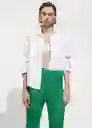 Pantalón Maverick Verde Talla L Mujer Mango