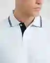 Camiseta Polo Contrast Details Azul Ilusión Claro XS Chevignon