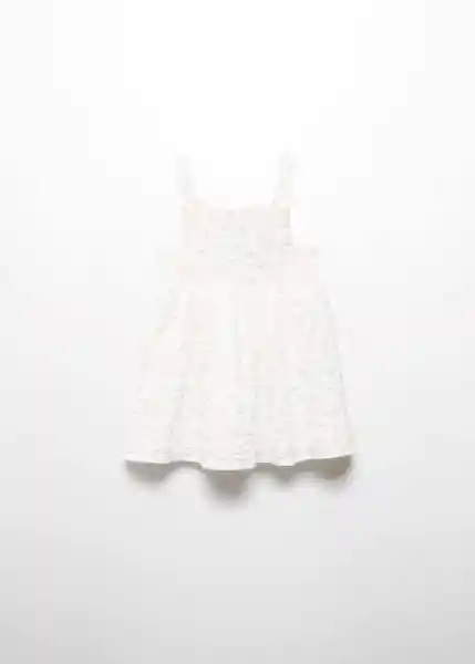 Vestido Palm Offwhite Talla 72 Niñas Mango