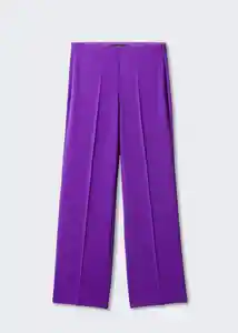 Pantalón Iguana Morado Talla S Mujer Mango