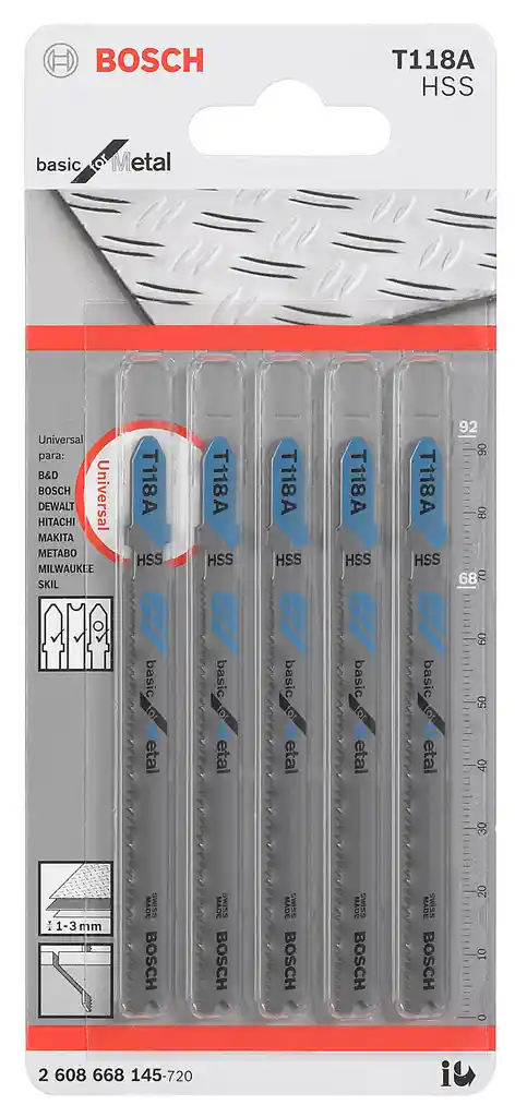 Bosch Hoja de Calar Basic For Metal T118A