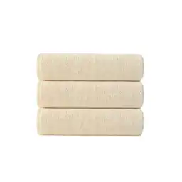 Set de Toallas Para Rostro Con Microfibra Lisa Beige Miniso