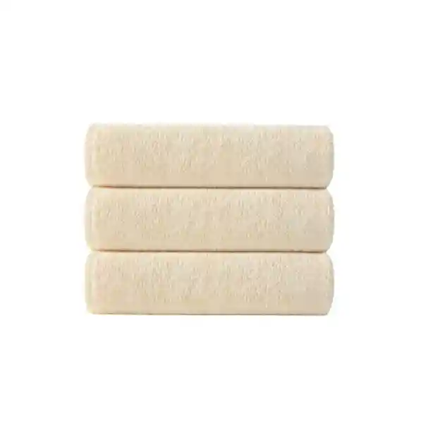 Set de Toallas Para Rostro Con Microfibra Lisa Beige Miniso