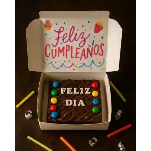 Caja de Brownies X4 Feliz Dia