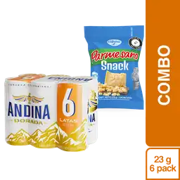 Combo Alpina Snack Queso Parmesano Deshidratado + Andina