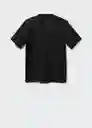 Camiseta Kimi Negro Talla L Hombre Mango