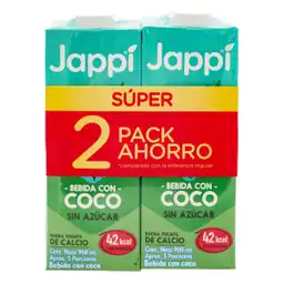  Jappi Bebida Coco Sin Azucar 