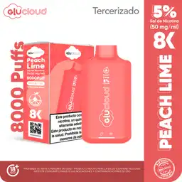 Glucloud Vape Peach Lime 8K / 8000 Puff