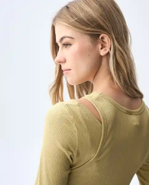 Camiseta Mujer Caqui Talla M 601G013_CAQ150719 Americanino