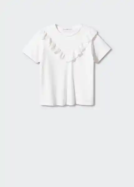 Camiseta Swiza Blanco Talla 24 Mujer Mango