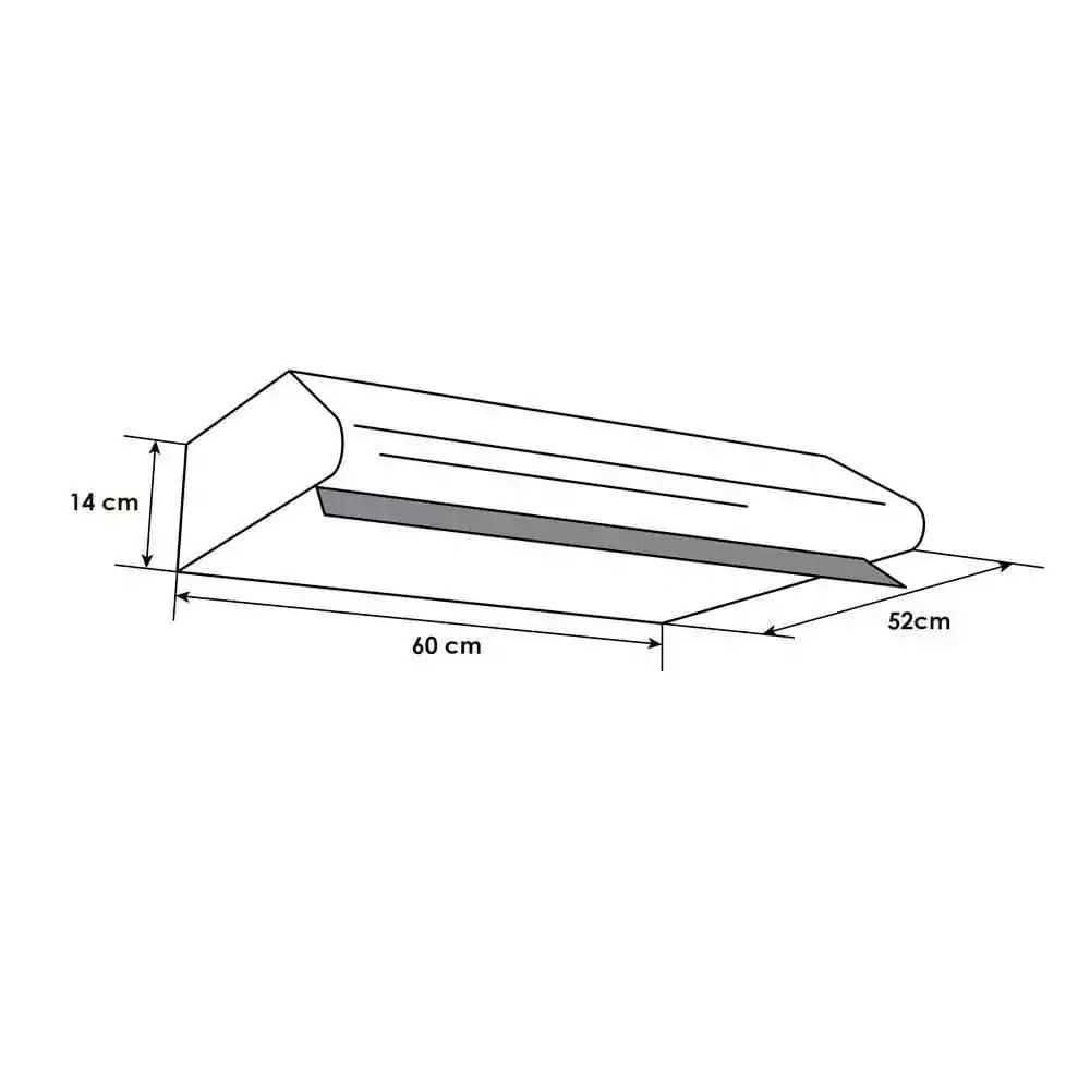 Abba Campana Curva Inox-60Cm 1 Und